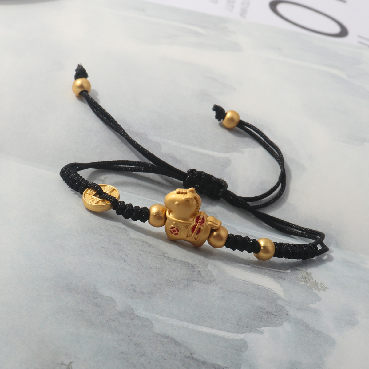 Laotlon Festive Creative Year of the Horse Braided Red Cord Bracelet