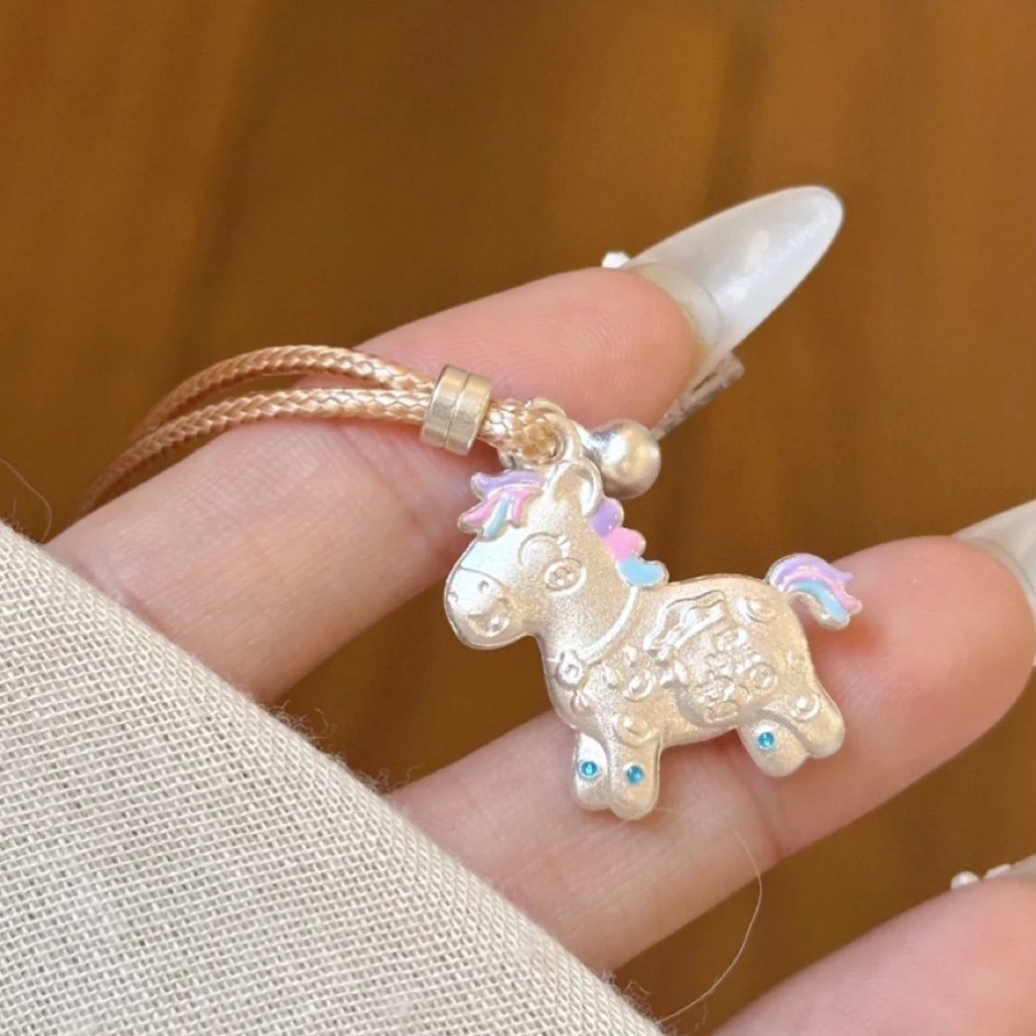 Laotlon Pony Enamel Long Necklace – Ladies’ Jewelry