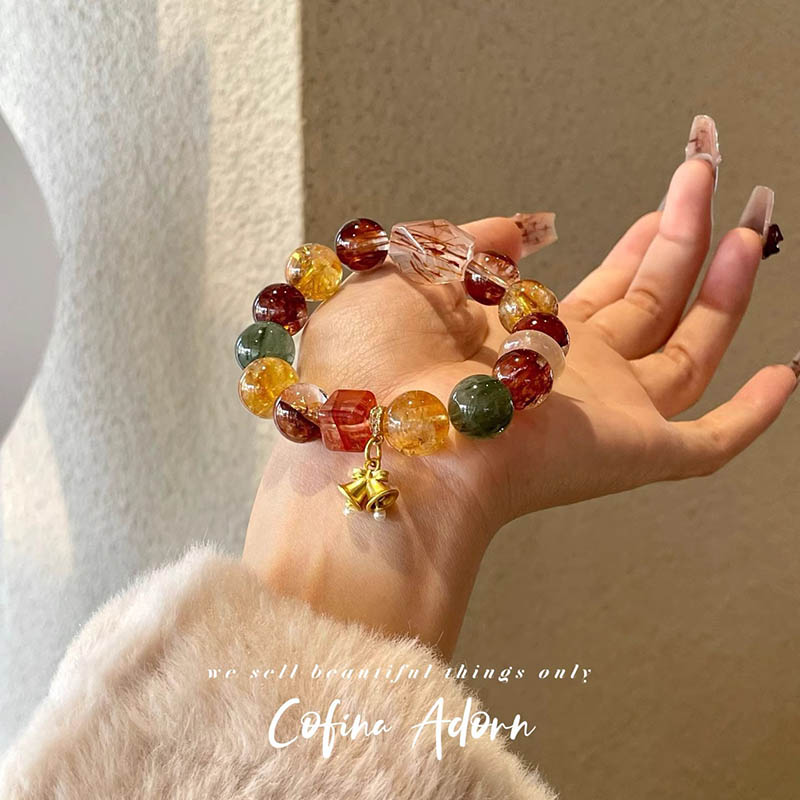 TAOLON【Christmas Gospel】Natural Crystal Bracelet for Christmas and New Year