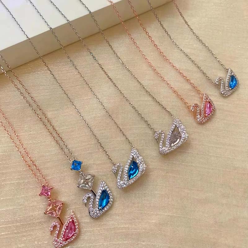 TAOLON Dynamic Swan Diamond Pendant Collection