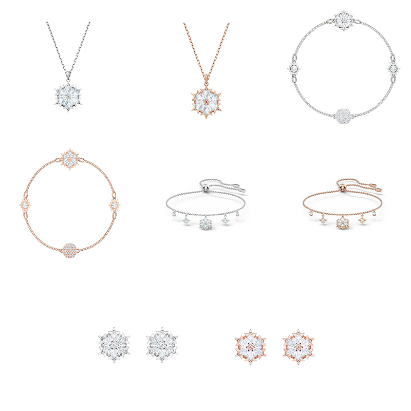 TAOLON The Winter’s Kiss Collection: Crystal Snowflake Jewelry