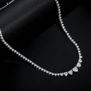 TAOLON Eternal Hearts Graduated Necklace