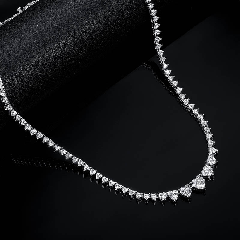 TAOLON Eternal Hearts Graduated Necklace