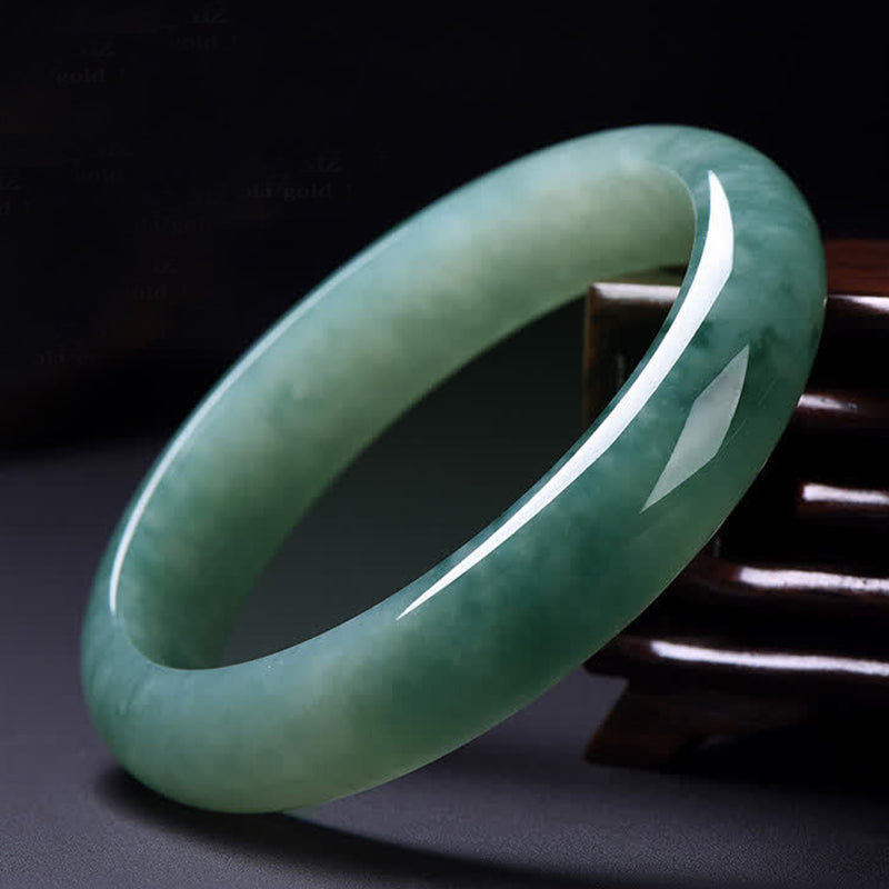 LAOTLON Jade Abundance Luck Healing Bangle Bracelet