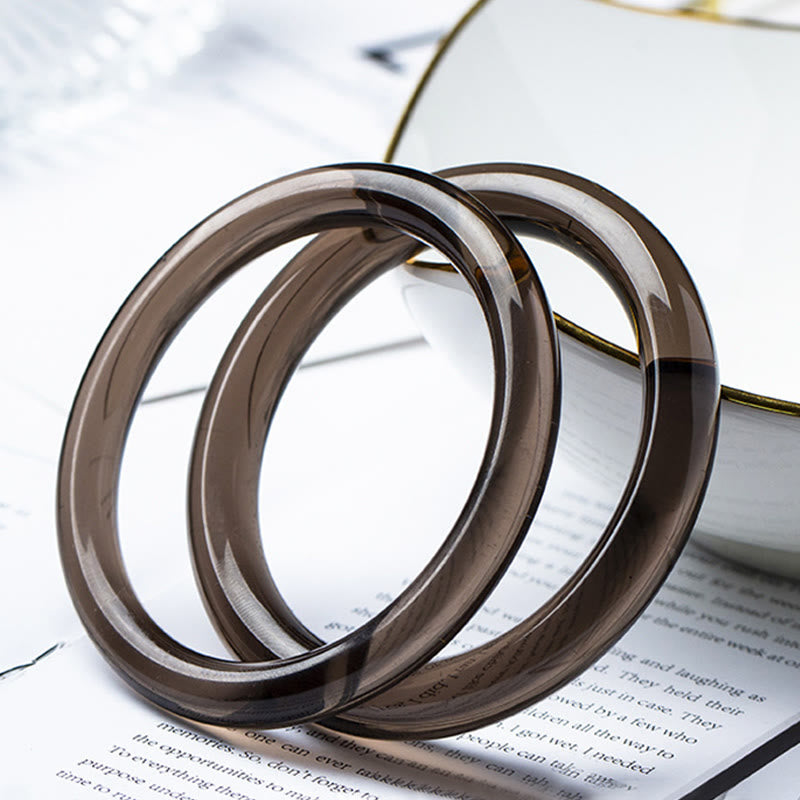 LAOTLON lce Obsidian Courage Bracelet Bangle