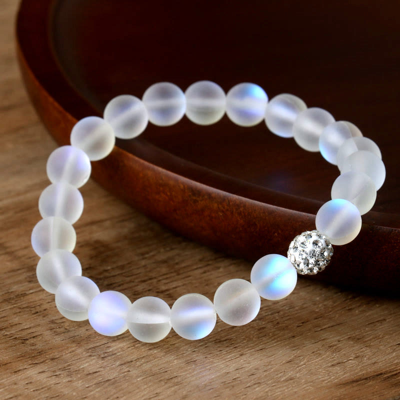 LAOTLON Glitter Stone Zircon Healing Bracelet