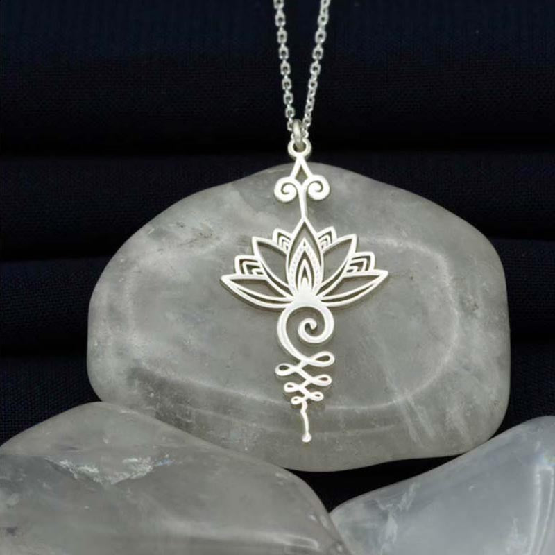 LAOTLON Lotus Luck Wealth Necklace Pendant