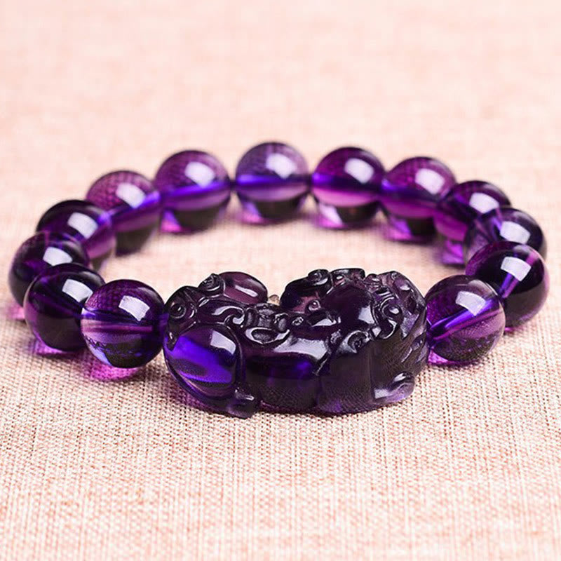 LAOTLON Feng Shui Amethyst Fortune Wealth Bracelet