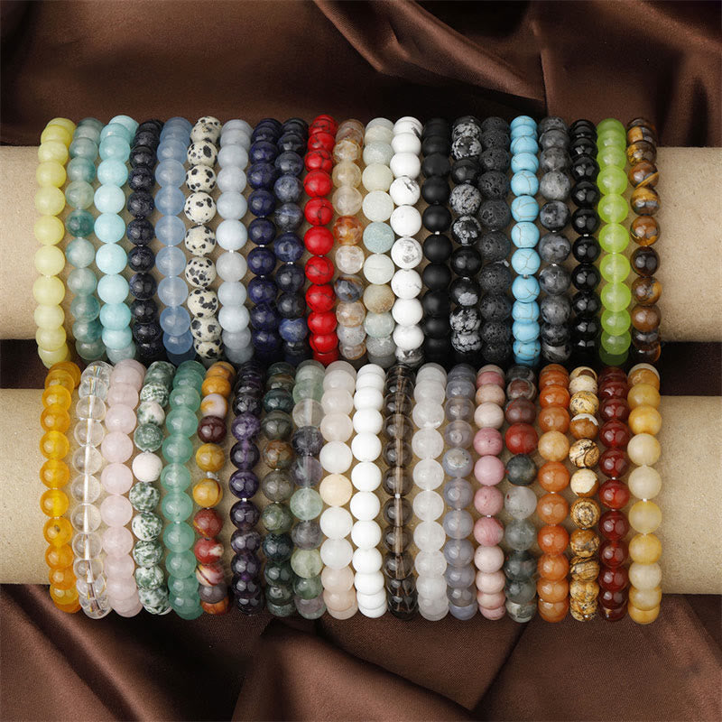 1. LAOTLON Natural Stone Quartz Healing Beads Bracelet — 9.99$