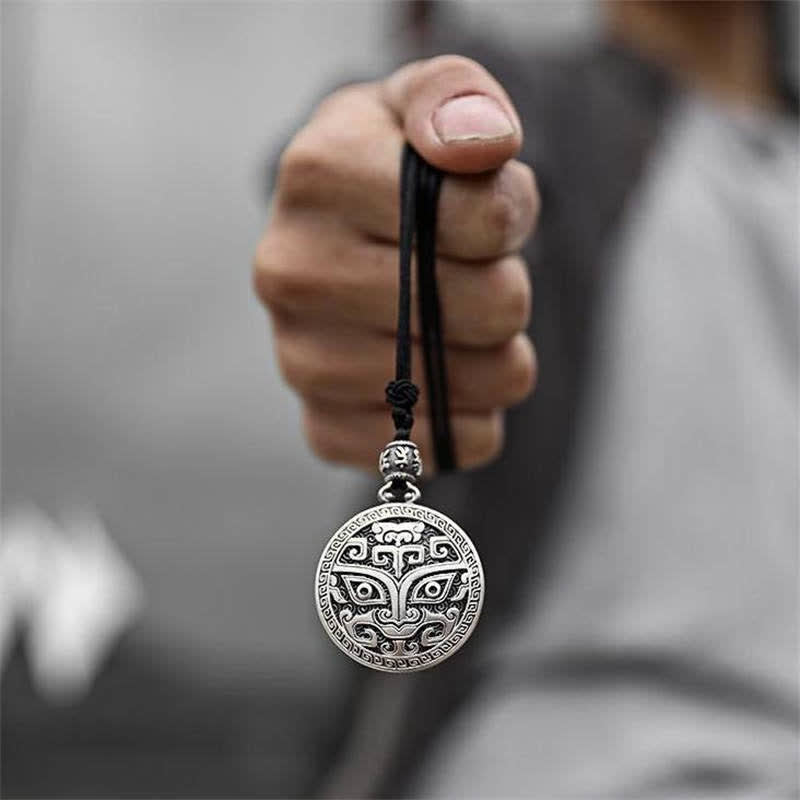 LAOTLON Lucky FengShui Mythological Creature Taotie Wealth Necklace Pendant