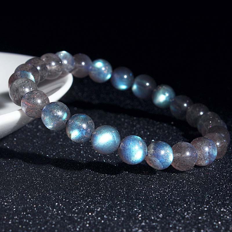 LAOTLON Natural Moonstone Healing Beads Bracelet